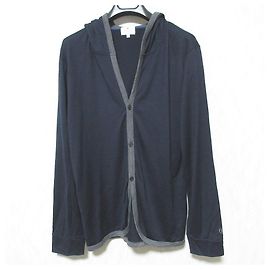 LANVIN en Bleu Woll-Cardigan Blau Marineblau