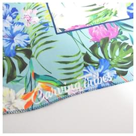 Autre Marque-Carving Tribes Grace Continental Tropical Scarf Scarf (Limited)-Blue,Multiple colors