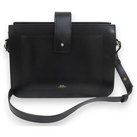 Apc Borsa a Spalla in Pelle A.P.C SAC ALBANE Nero D'oro