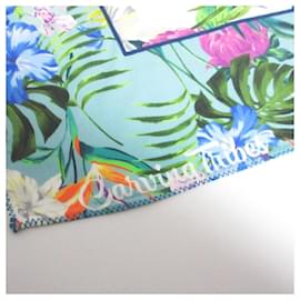 Autre Marque-Carving Tribes Tropical Scarf Scarf Limited-Blue,Multiple colors