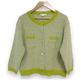 Autre Marque Jiyuku Mix Tweed Strickjacke Andere Grün