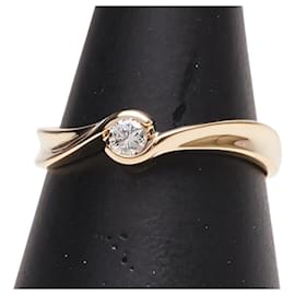 Autre Marque-Au750 Diamond Ring-Golden