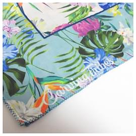 Autre Marque-Carving Tribes Grace Continental Tropical Scarf Rayon Scarf Limited-Blue,Multiple colors