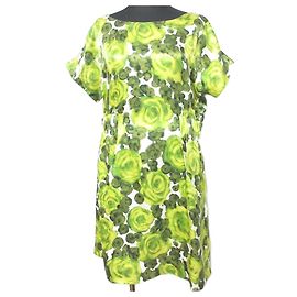 100% Seidenkleid mit Blumenmuster von Kate Spade New York Grün
