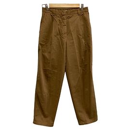 Pantalones de algodón tapered de Acne Studios Beige