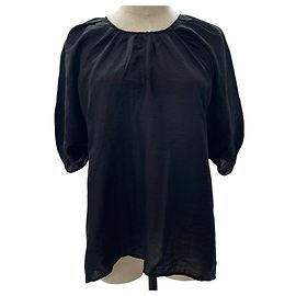 Autre Marque Gathered Bluse EMMEL REFINES Schwarz