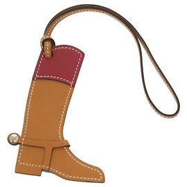 Charm de Bolsa Botas Paddock Hermès Marrom