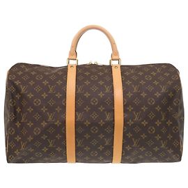 Sac Boston Keepall 50 Monogram Louis Vuitton Marron Monogramme