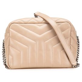 Bolsa de Ombro Lulu Bowling da Saint Laurent Bege