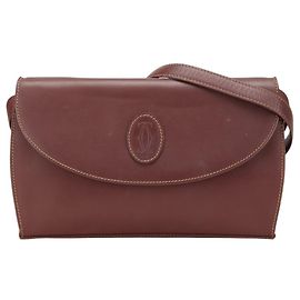 Borsa a Spalla Cartier Must Line Bordò