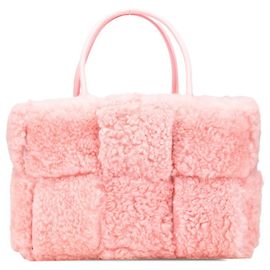 Sac à main Maxi Intrecciato Arco de Bottega Veneta Rose