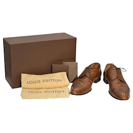 Oxfords en cuir brogue marron Louis Vuitton à lacets Taille 9,5 UK / 10,5 US / 43,5 Camel
