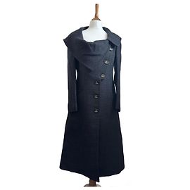 Vivienne Westwood Black Wool Coat Black