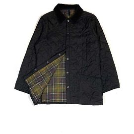 Barbour Retro Heritage Eskdale Lightweight Classic Quilted Black Jacket, size M Black