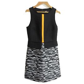 Robe sans manches Jil Sander Navy Noir Blanc Orange
