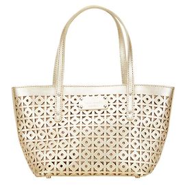 Bolsa tote de couro Kate Spade Dourado
