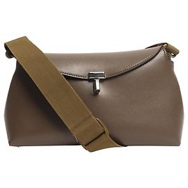 Totême Bolsa transversal de couro T-lock verde Verde