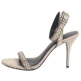 Alexander Wang Talons en cuir d'python embossé neutre - taille EU 39 (UK 6) Autre