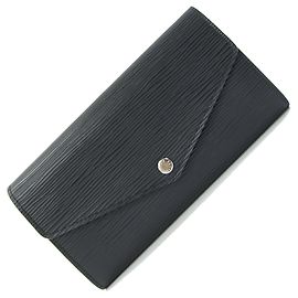 Cartera Bifold Long Sarah Epi Louis Vuitton Negro