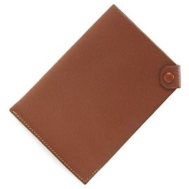 Hermès Tarmac PM Passport Case Brown White