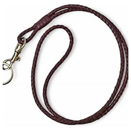 Cinturino per il collo Intrecciato viola scuro di Bottega Veneta Altro