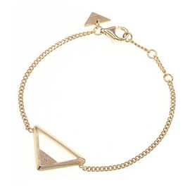 Pulseira de charme de metal dourado Prada Dourado