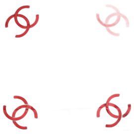 Sciarpa di seta rossa Chanel Rosso