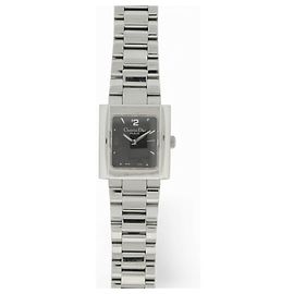 Christian Dior RELÓGIO VINTAGE DIOR RIVA D98-100 EM AÇO + CAIXA RELÓGIO LADY QUARTZ EM AÇO Prata