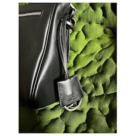 Balenciaga-BOLSA MESSENGER PRETA PEQUENA COM ZIP BEL AIR PARA HOMENS-Preto