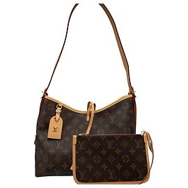 Bolsa de Ombro Louis Vuitton Monogram Carryall NM PM M46203 Marrom