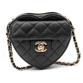 Chanel Heart Mini Timeless Nero Noir