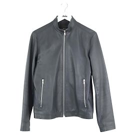 Theory Anthracite leather jacket Dark grey