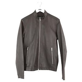 Theory Brown Leather Jacket Men S Brown