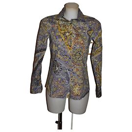 Etro patterned stretch cotton shirt size 40IT Multiple colors