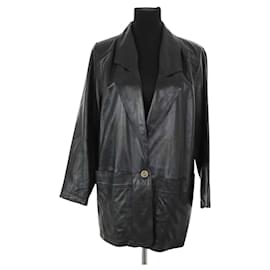 Loewe Black leather jacket Black