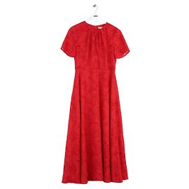 Lk Bennett Tara Red Polyester Dress Red