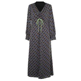 Lk Bennett Birdie V Ausschnitt Kleid blau Viscose Blau