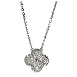 Van Cleef & Arpels White Gold Diamond Vintage Alhambra Pendant Other