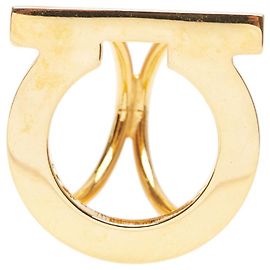Anello per sciarpa Gancini Salvatore Ferragamo D'oro