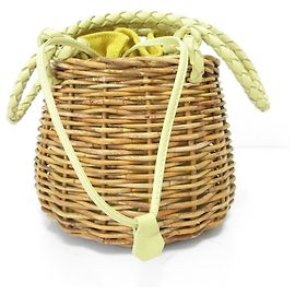 Autre Marque Sac en daim Manimaris Jaune