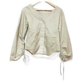 Autre Marque Giacca Camicia Senza Collo INSCRIRE Beige