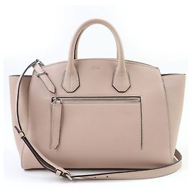 Sac à main en cuir Bally Sommet zippé en rose beige Beige