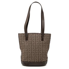 Céline Borsa a secchiello in tela Macadam Celine marrone Marrone Marrone scuro