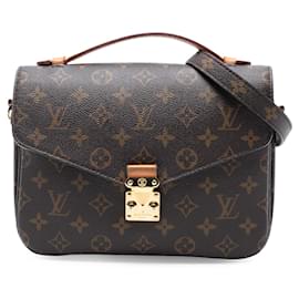 Louis Vuitton-Pochette Metis Monograma Marrom Louis Vuitton-Marrom