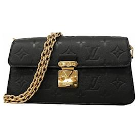 Louis Vuitton-Louis Vuitton Monogram Empreinte Wallet on Chain Metis Shoulder Bag-Black
