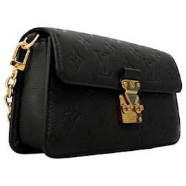 Louis Vuitton-Louis Vuitton Monogram Empreinte Wallet on Chain Metis Shoulder Bag-Black