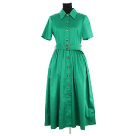 Lk Bennett Vestido de algodón verde Verde