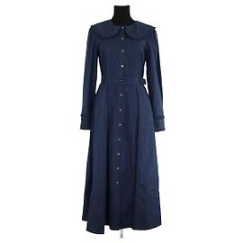Lk Bennett Vestido de algodón azul Azul