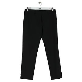 Miu Miu Schwarze Woll-Slim-Hose Schwarz
