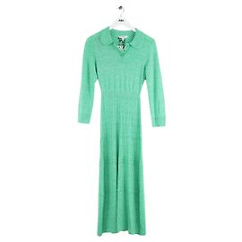 Lk Bennett Amary knitted wool dress green Green